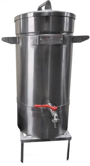 Imagem de demonstração da extratora de suco de laranja e outras e frutas Macanuda